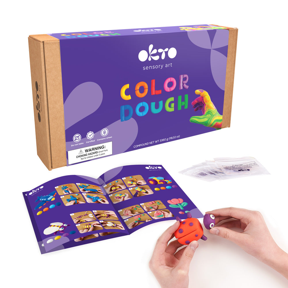 Dough set for school, 96 sticks and 8 colors