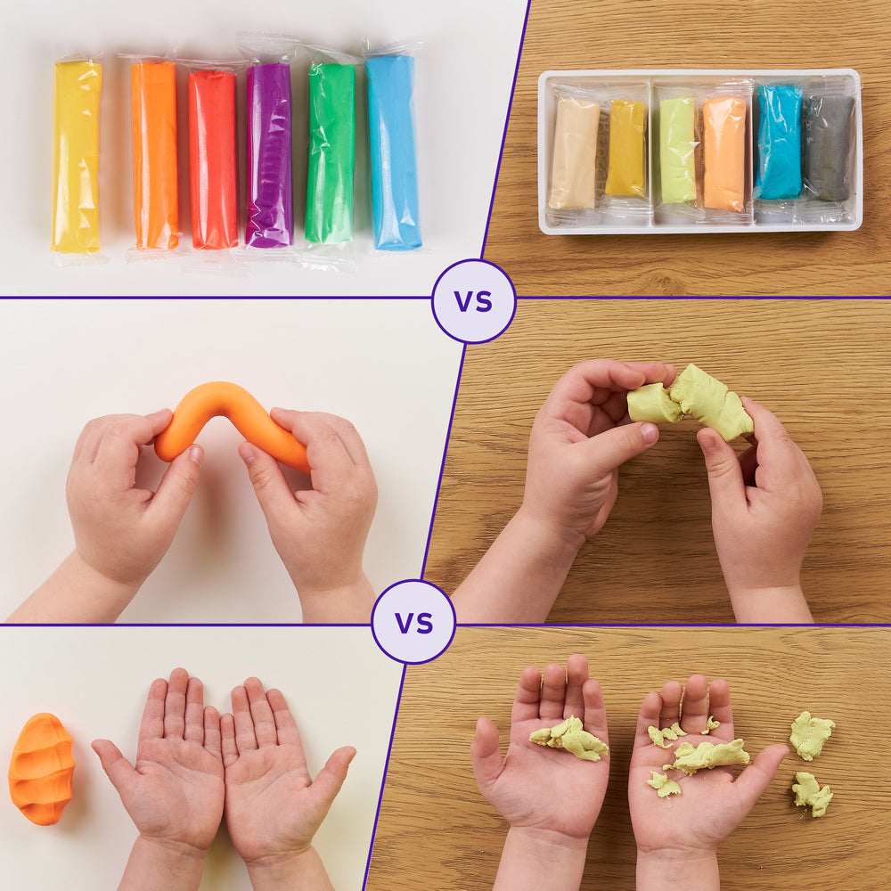 Dough set for school, 96 sticks and 8 colors