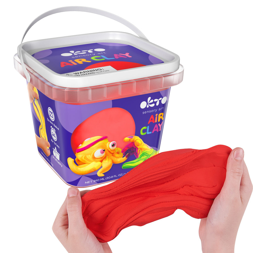 Air clay for school "Red"